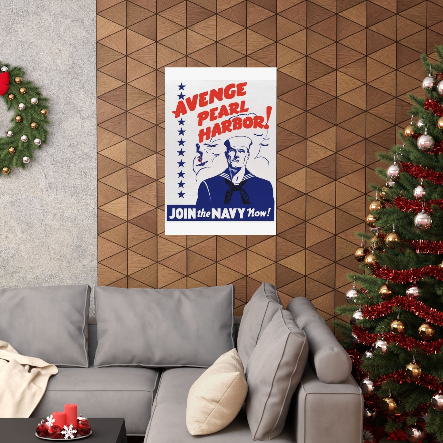 US NAVY - "Avenge Pearl Harbor!" WW2 Recruiting Poster
