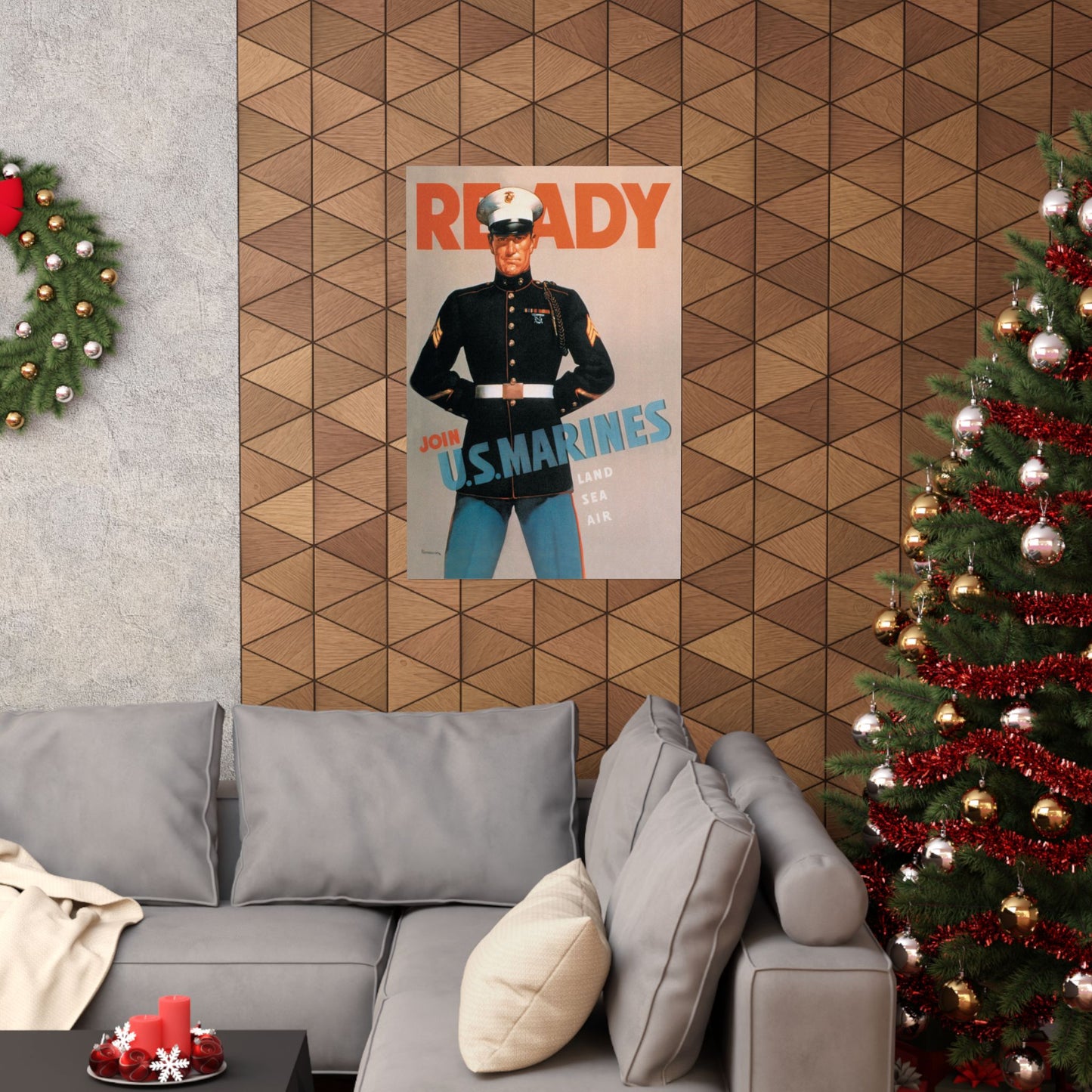 "READY" WW2 USMC Recruiting Poster