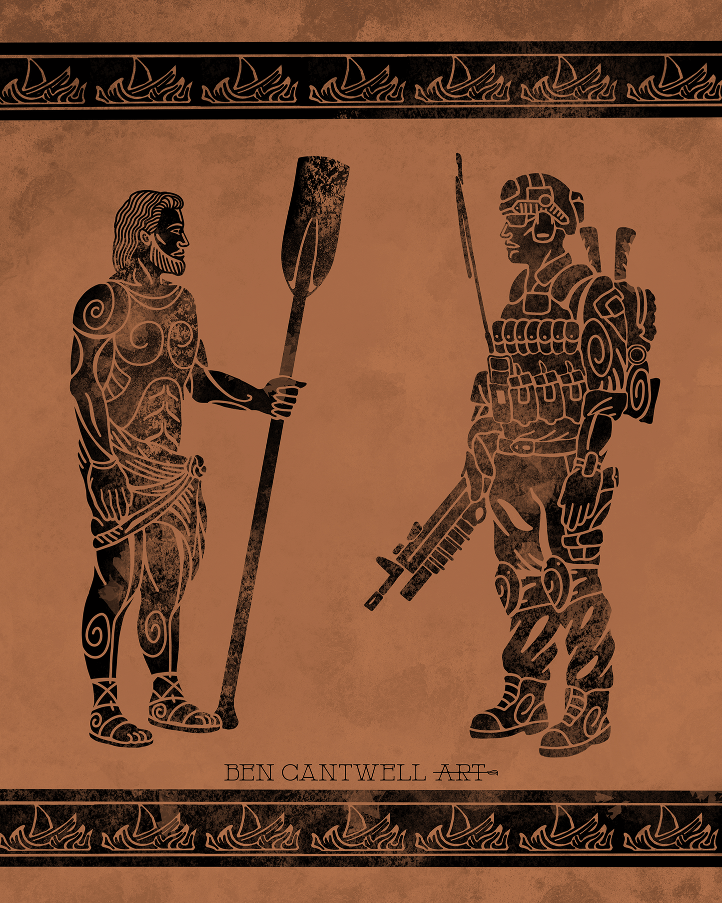 Ancient and Modern Warrior - Odysseus and the Oar