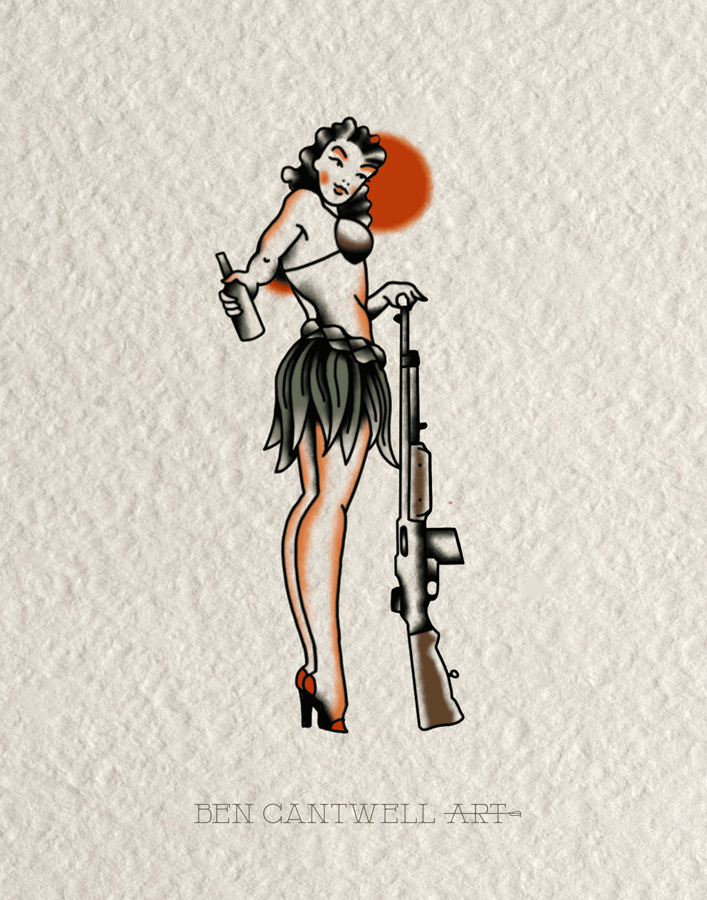 WW2 Pin-Up Girl - BAR