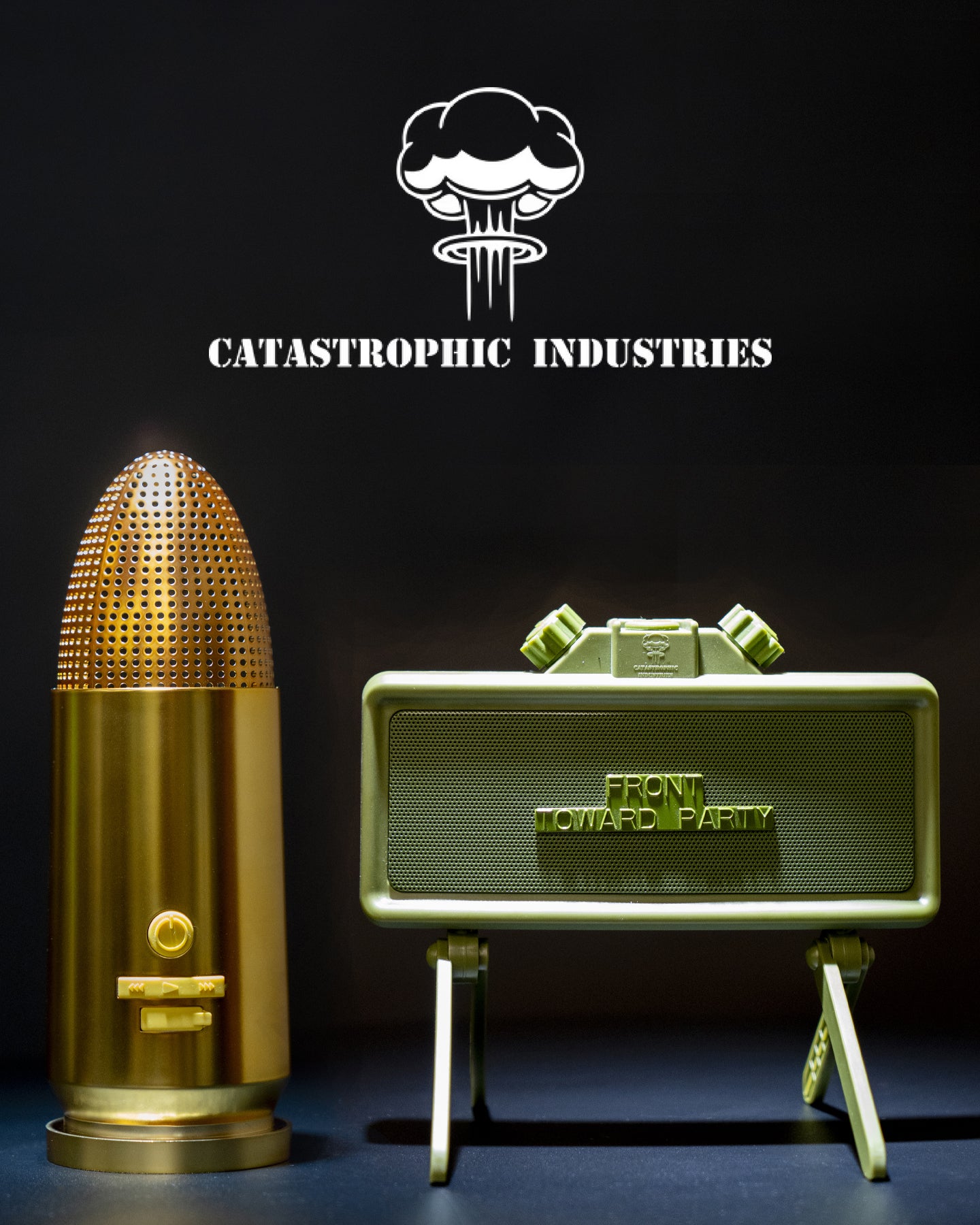 Claymore Mine and Brass Bullet Speaker