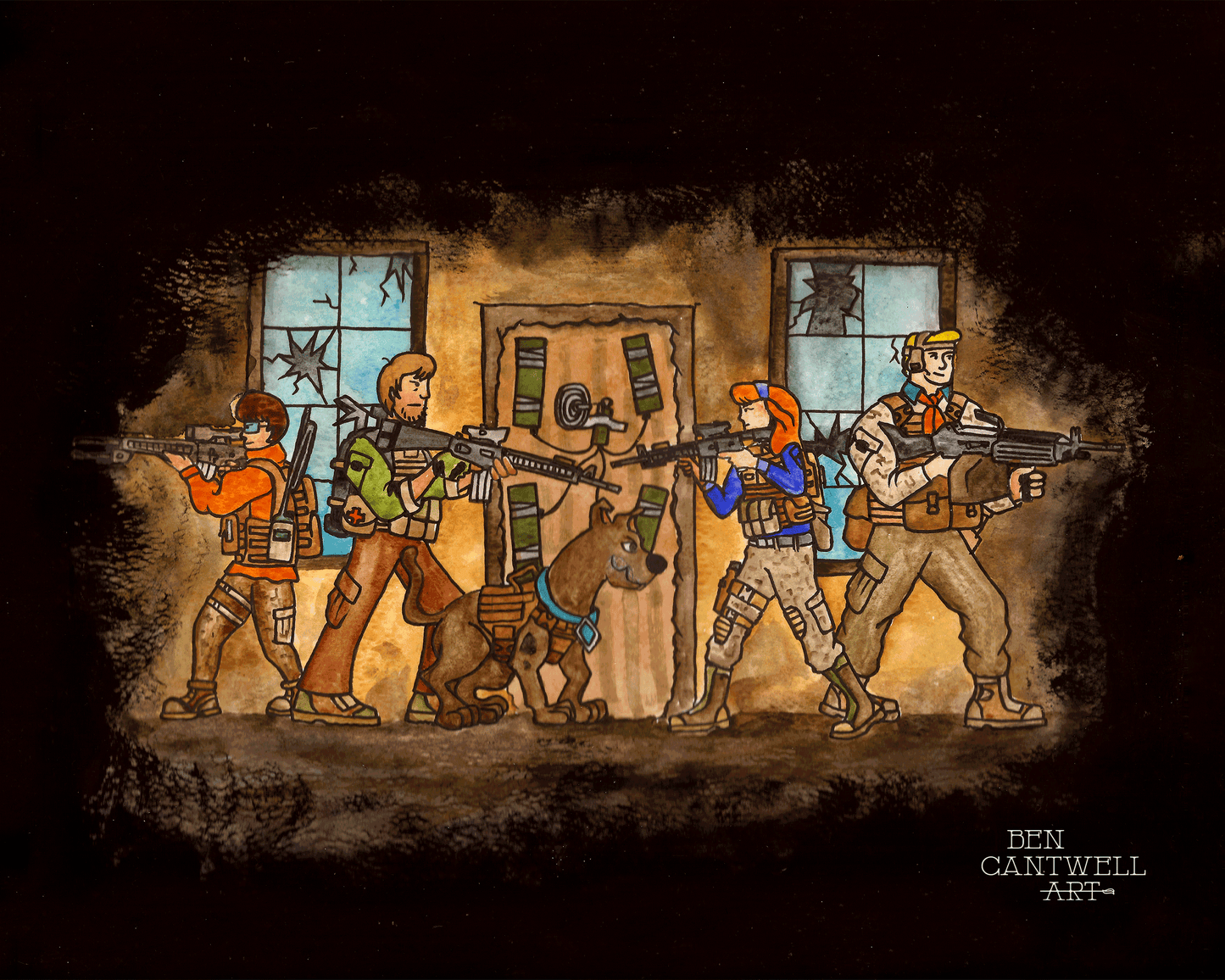 Scooby Doo and the Gang Take the Door