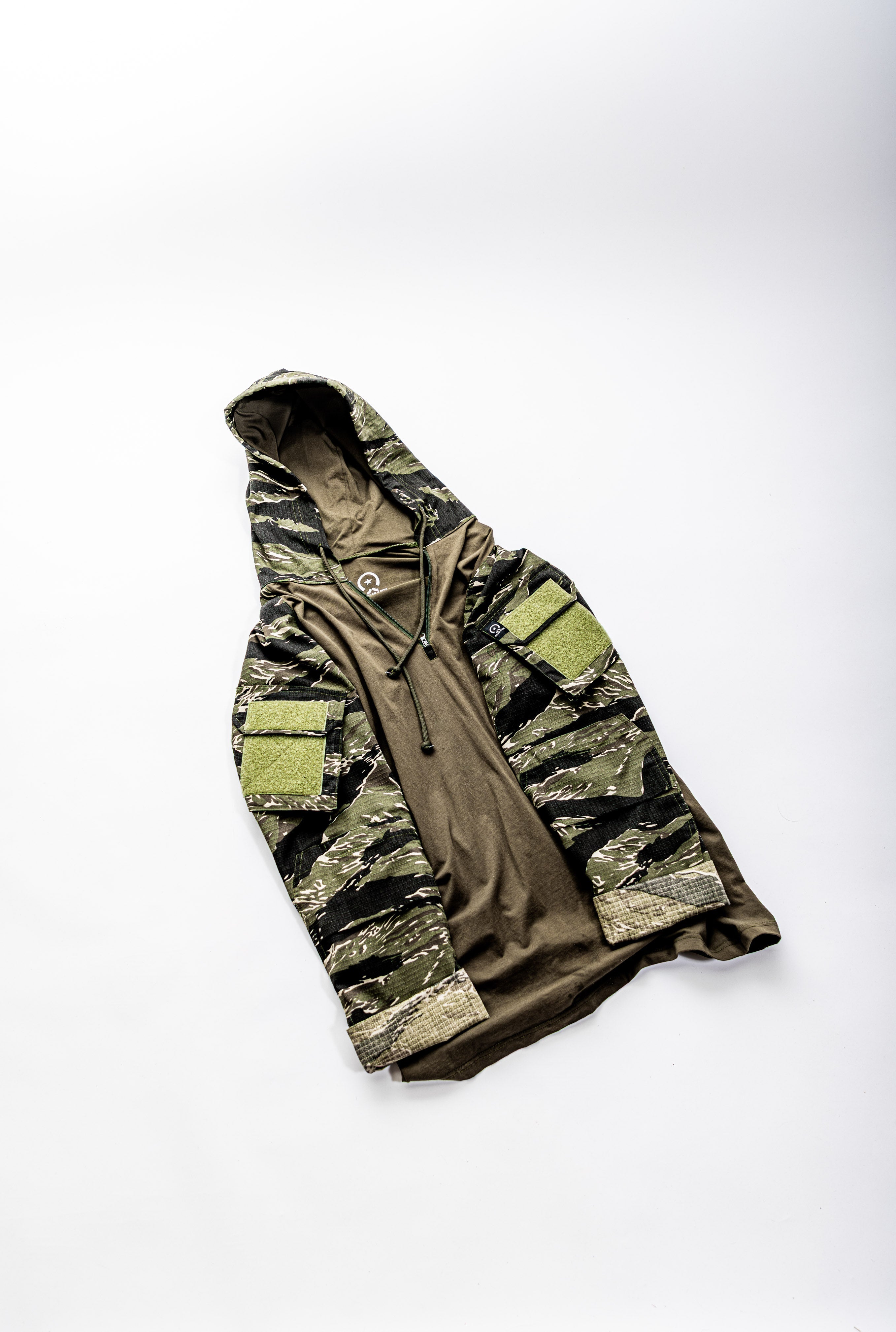 Tiger Stripe OD Hooded Combat Shirt – Catastrophic Industries
