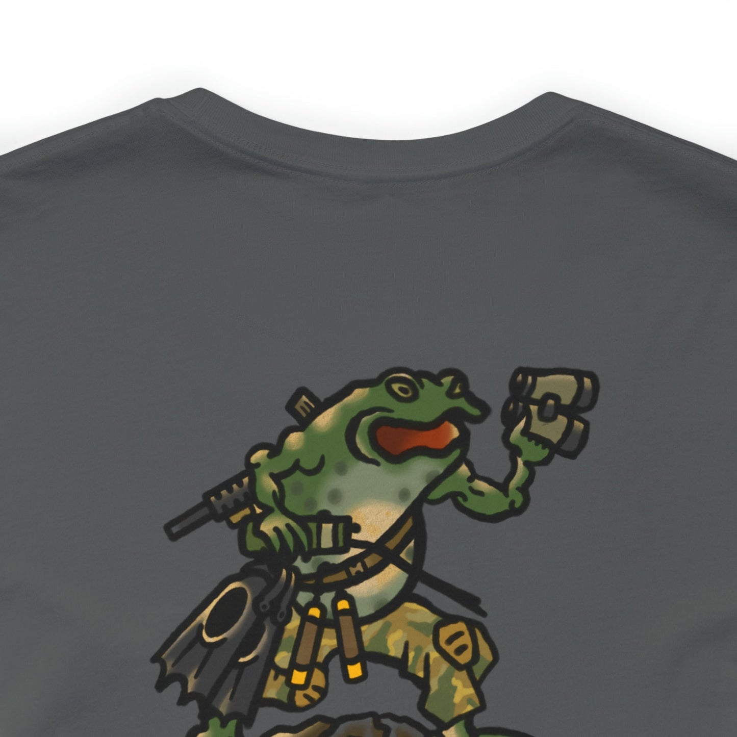 Flippers, Binoculars and Radio Frog - Back Print - Short Sleeve Tee