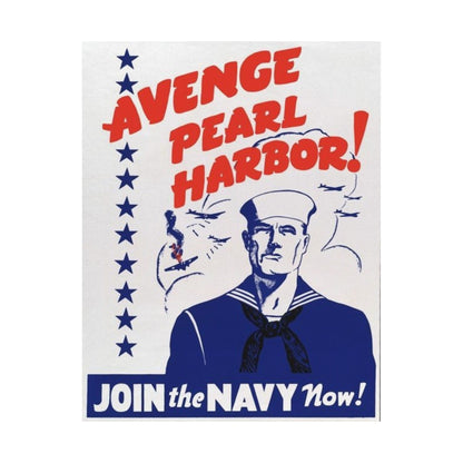 US NAVY - "Avenge Pearl Harbor!" WW2 Recruiting Poster