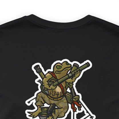 Mortar Frog - Back Print - Short Sleeve Tee