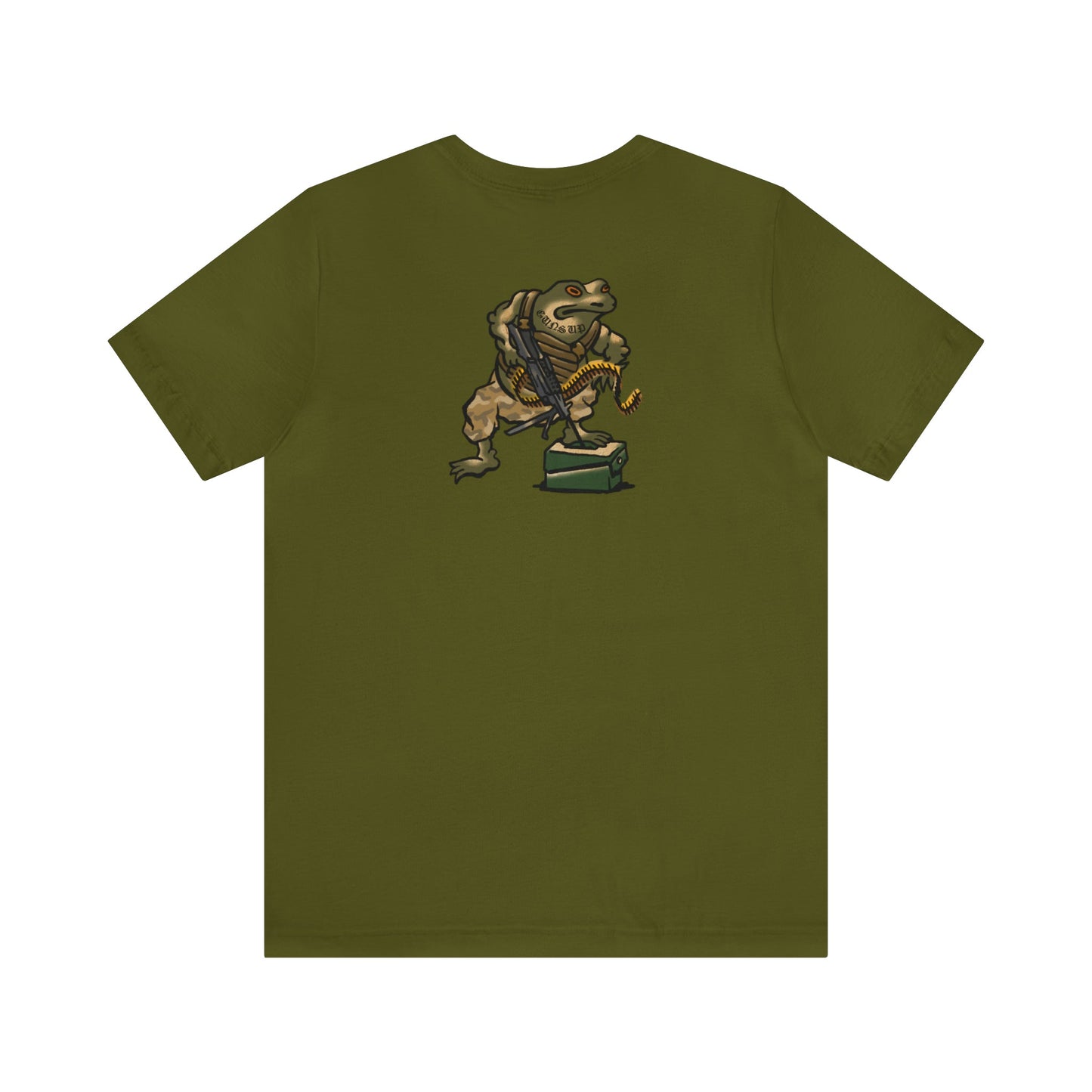 M249 SAW Frog - Back Print - Short Sleeve Tee