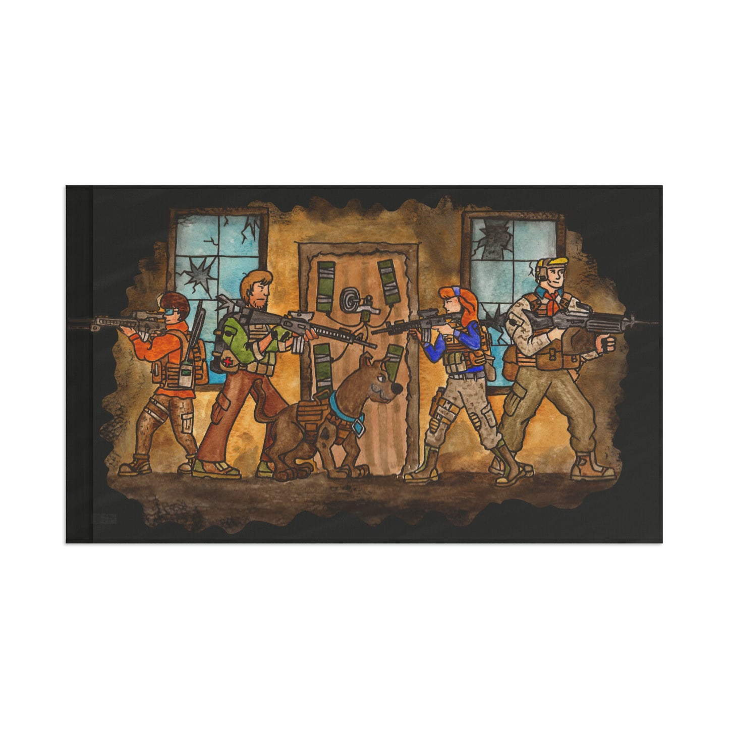 Scooby Doo and the Gang Take the Door - Flag