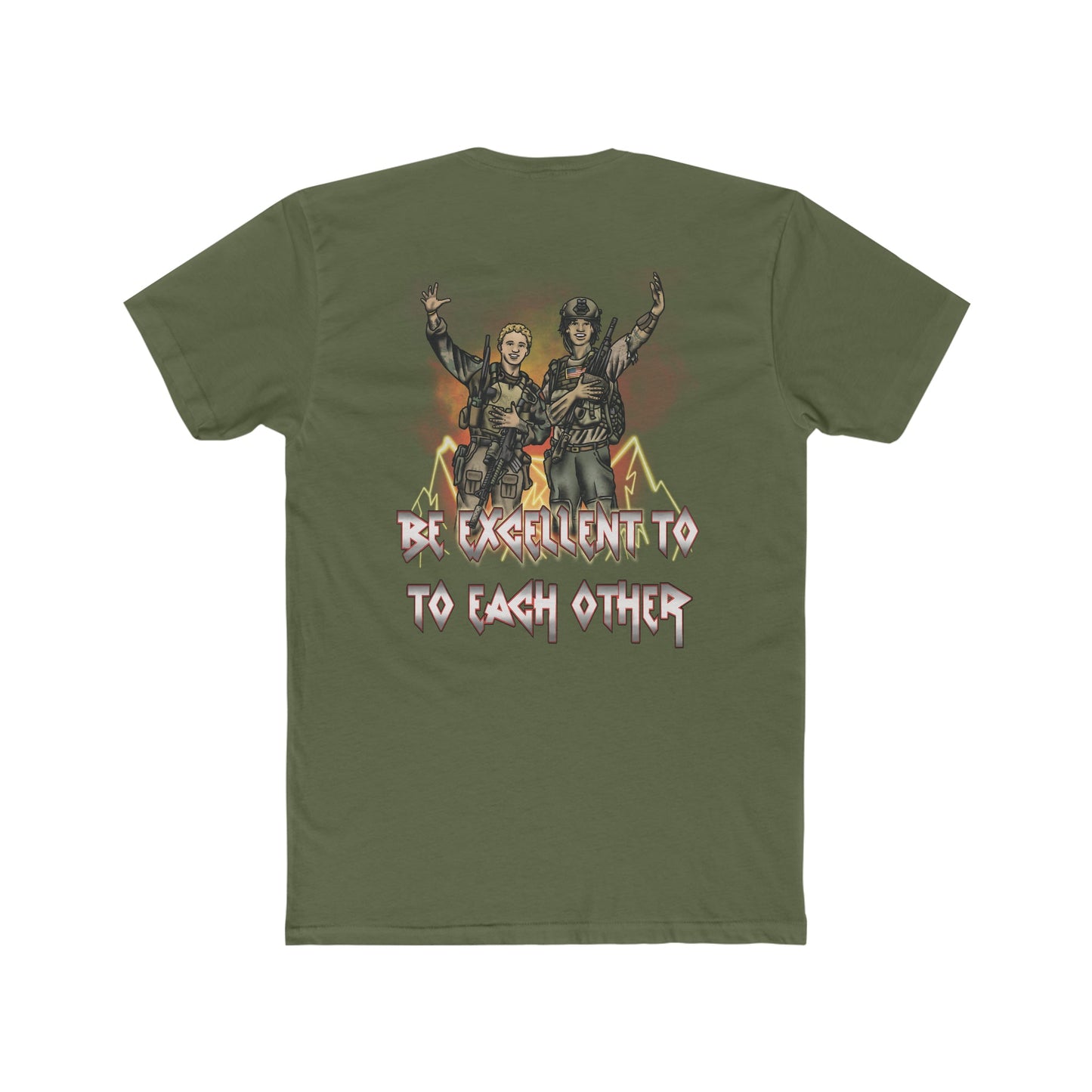 Bill and Ted "Be Excellent To Each Other" - Crew Tee