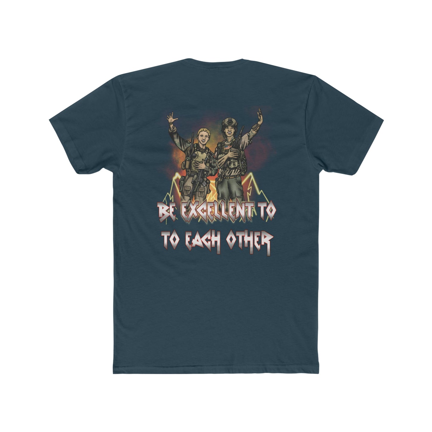 Bill and Ted "Be Excellent To Each Other" - Crew Tee