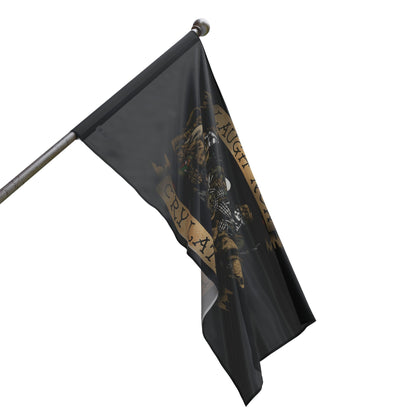 Laugh Now Cry Later Skeletons - Flag