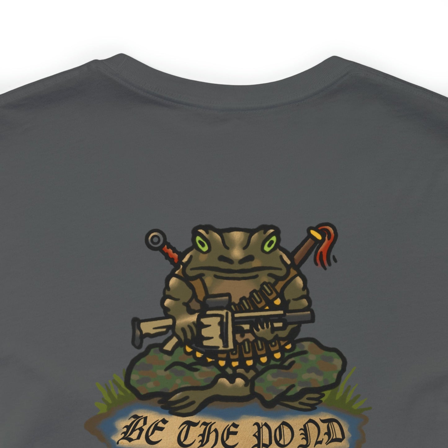 Be the Pond Frog with MK32 Grenade - Back Print - Short Sleeve Tee