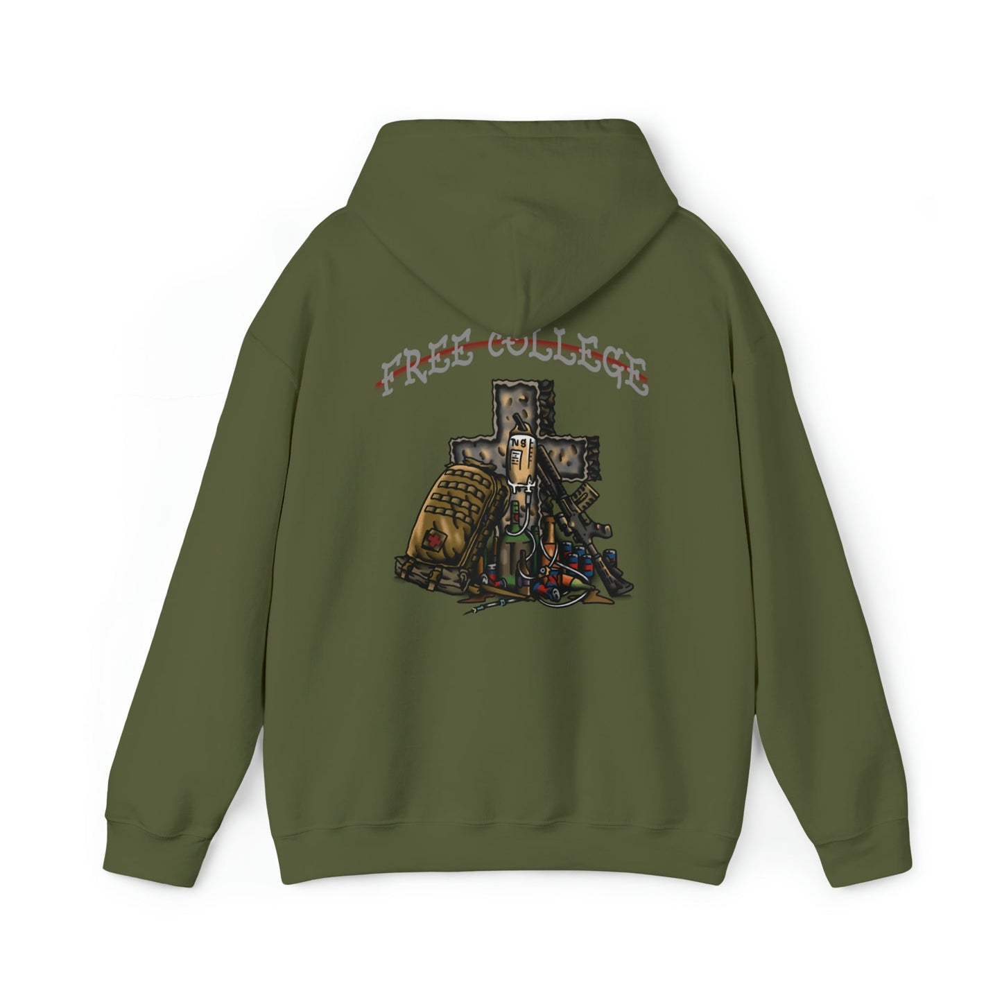 Free College Cross - Hoodie