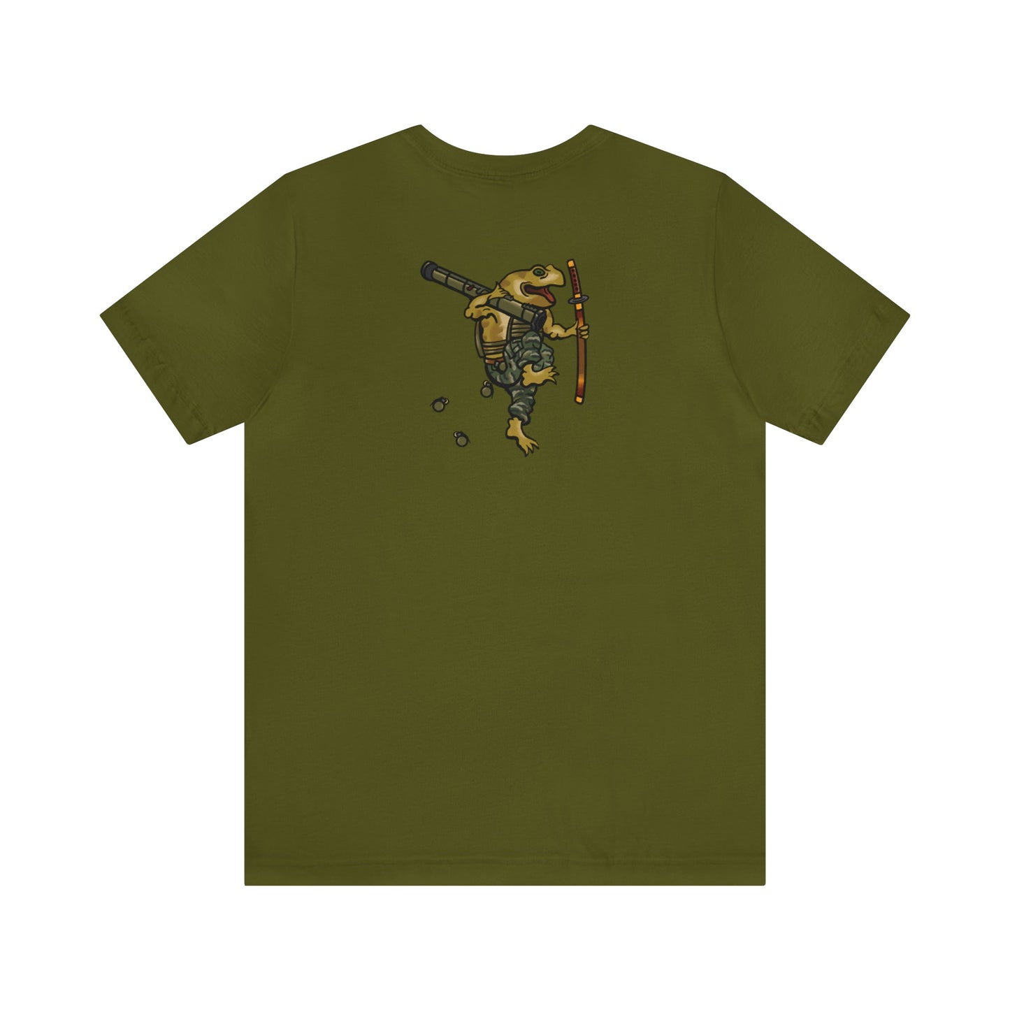 AT4 Rocket and Sword Frog - Back Print - Short Sleeve Tee