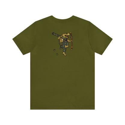 AT4 Rocket and Sword Frog - Back Print - Short Sleeve Tee