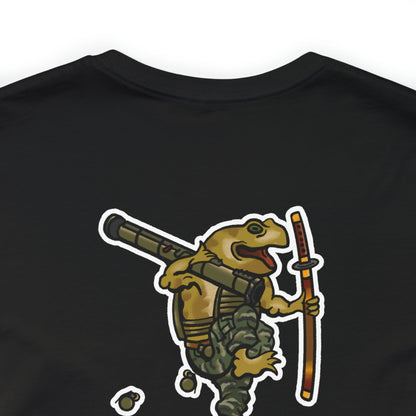 AT4 Rocket and Sword Frog - Back Print - Short Sleeve Tee