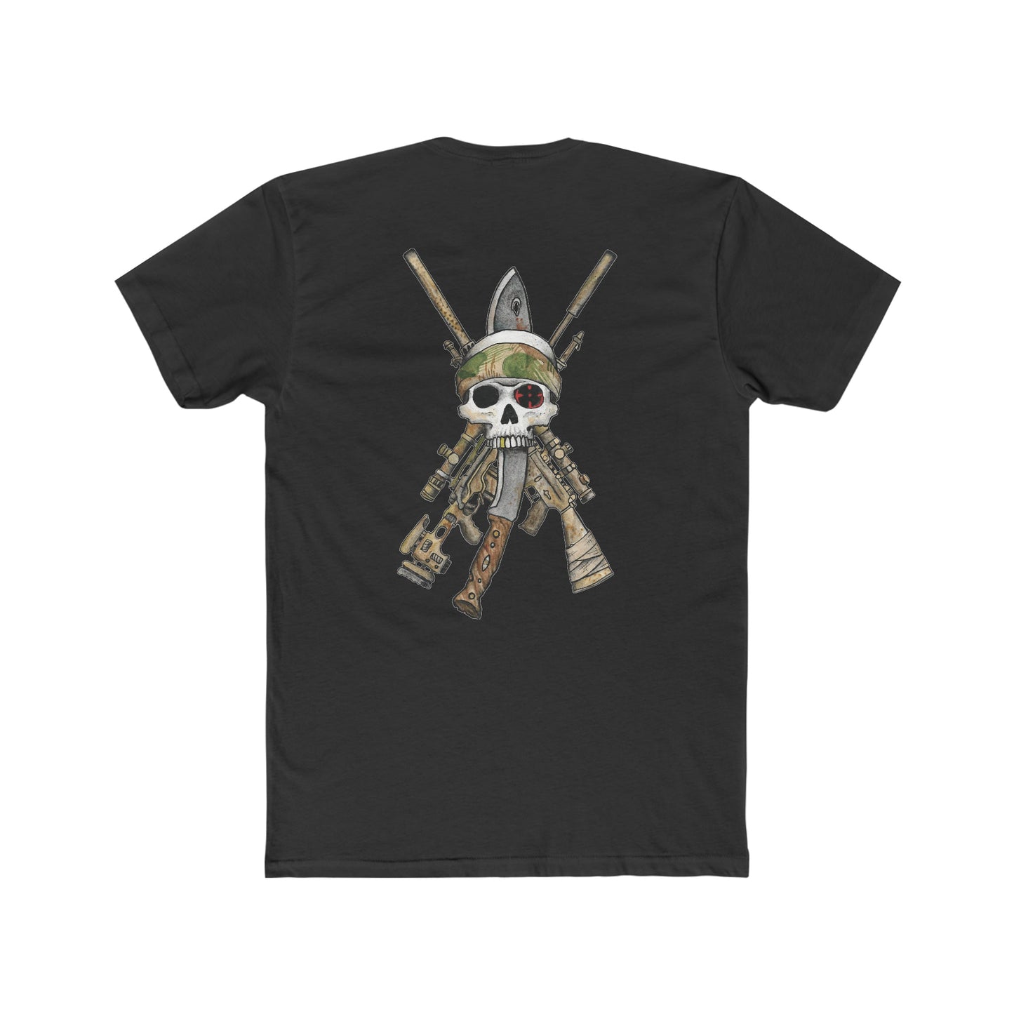 Sniper Rifles, Kukri, and Skull - Crew Tee