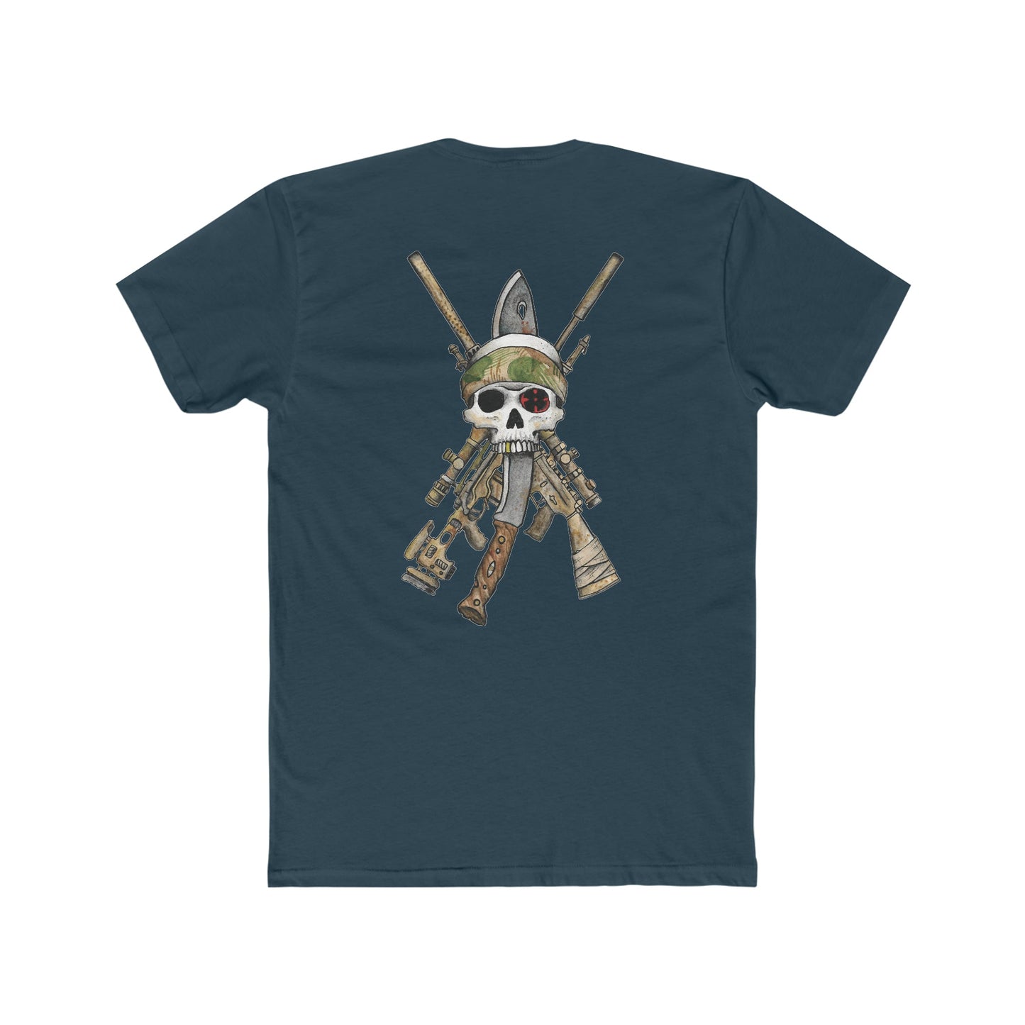Sniper Rifles, Kukri, and Skull - Crew Tee