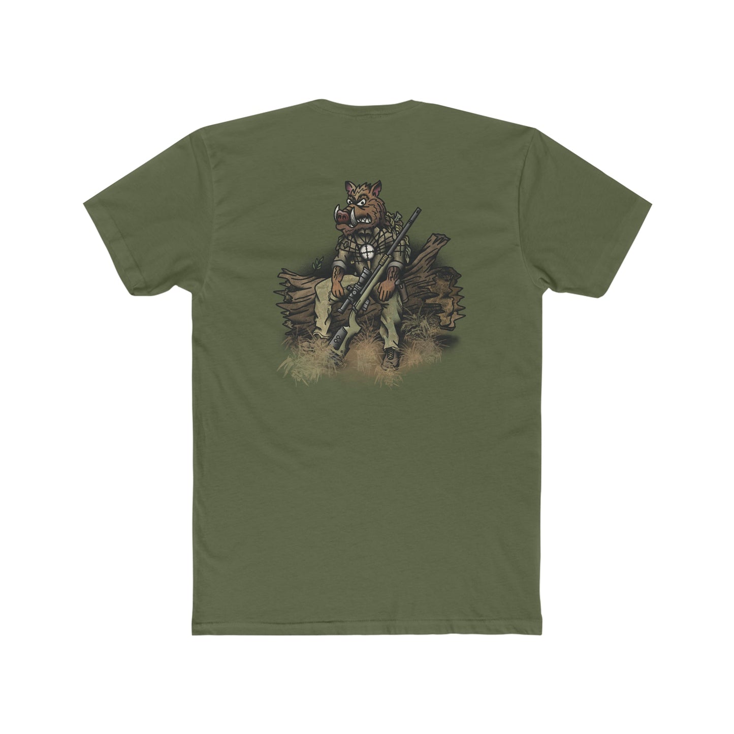 Sniper Hog on a Log - Crew Tee