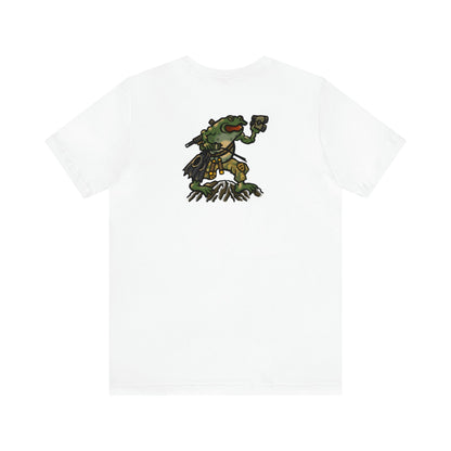 Flippers, Binoculars and Radio Frog - Back Print - Short Sleeve Tee