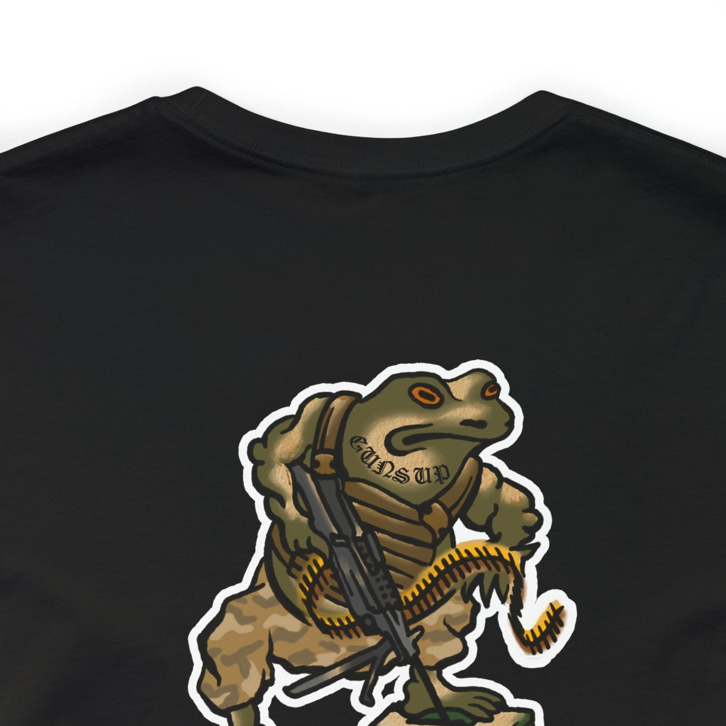 M249 SAW Frog - Back Print - Short Sleeve Tee