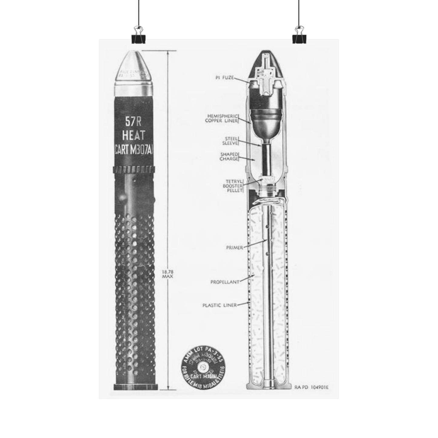 105mm Howitzer M2A1 HE Shell