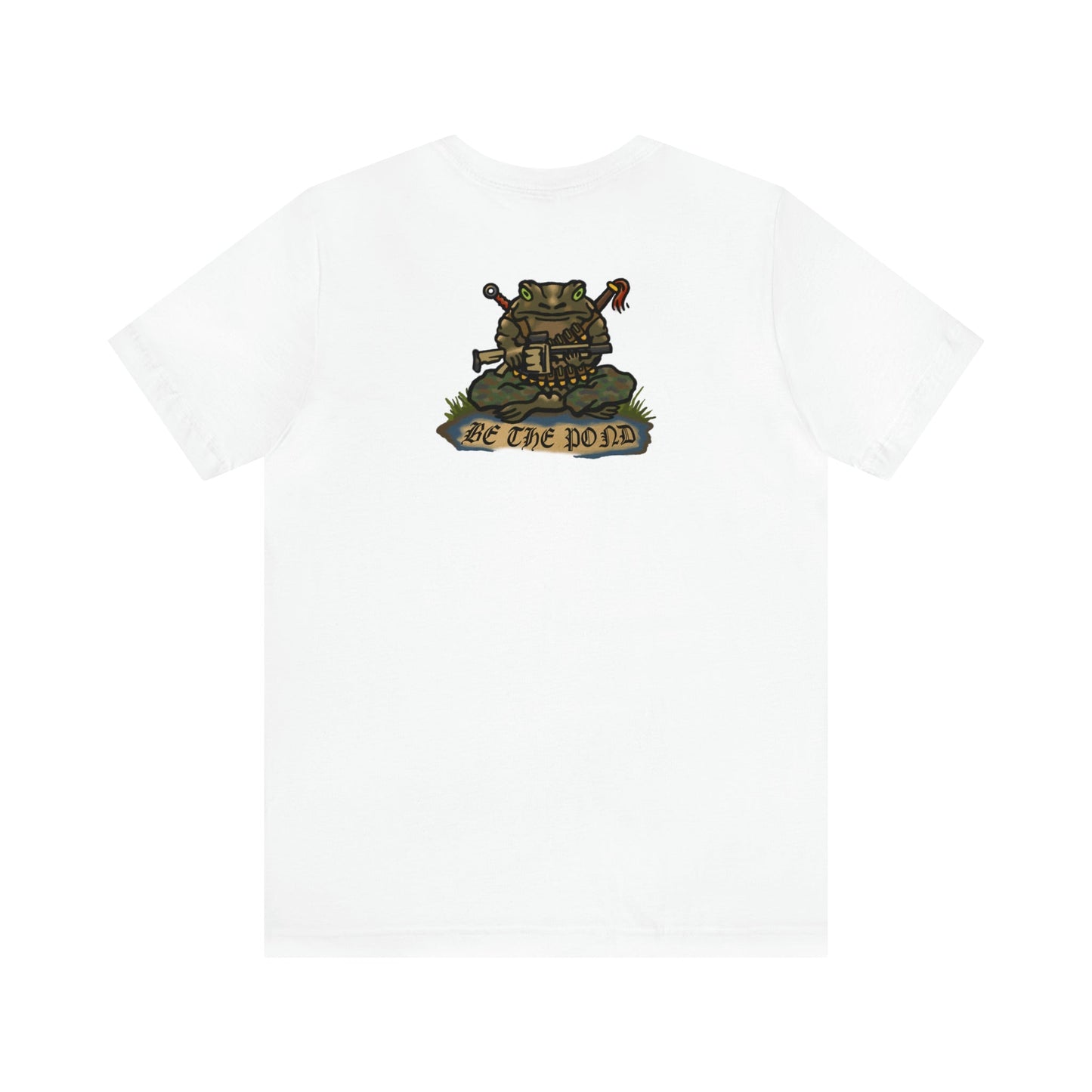 Be the Pond Frog with MK32 Grenade - Back Print - Short Sleeve Tee