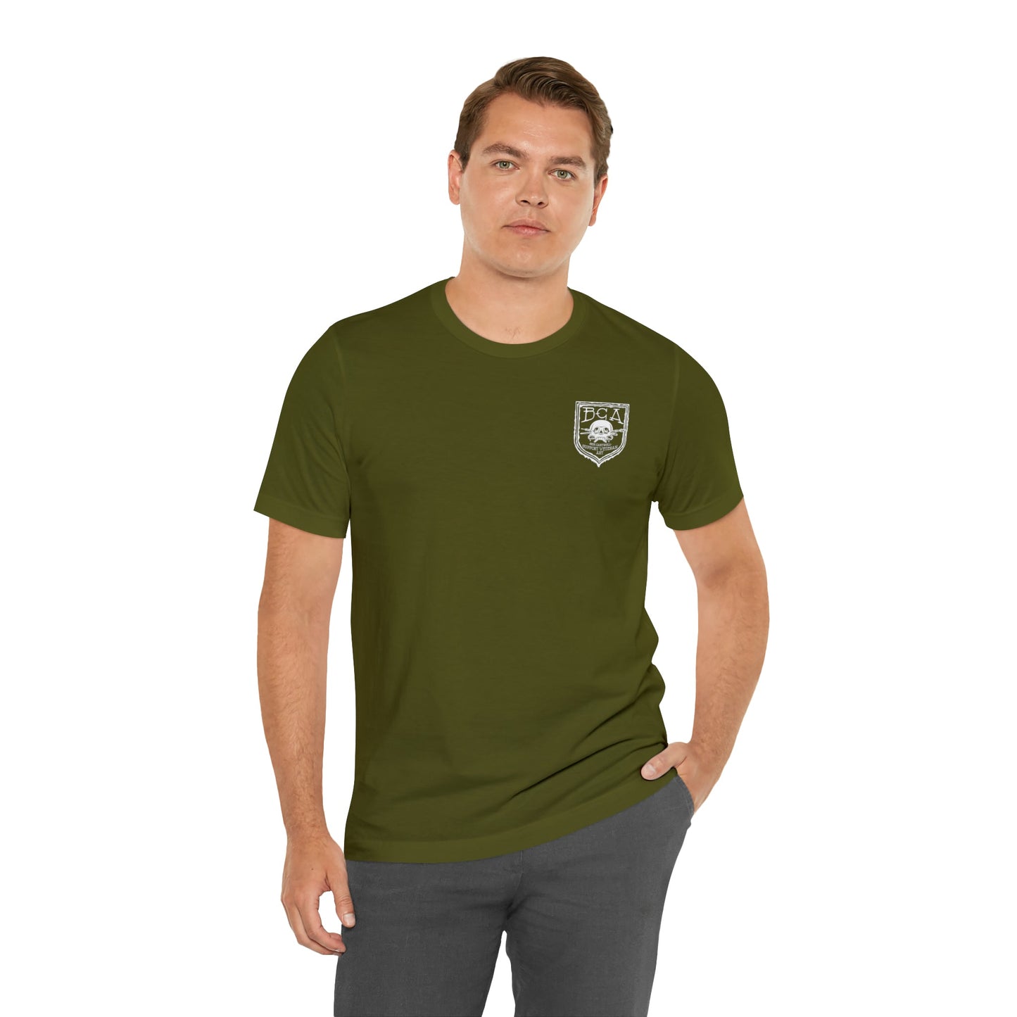 M249 SAW Frog - Back Print - Short Sleeve Tee