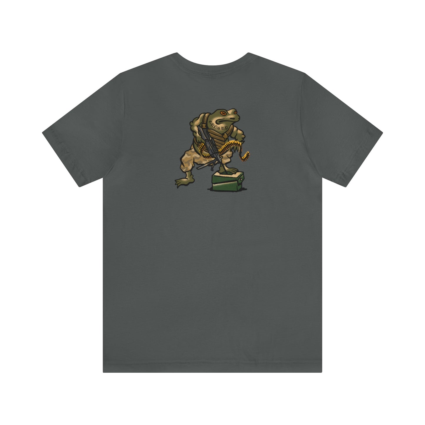 M249 SAW Frog - Back Print - Short Sleeve Tee