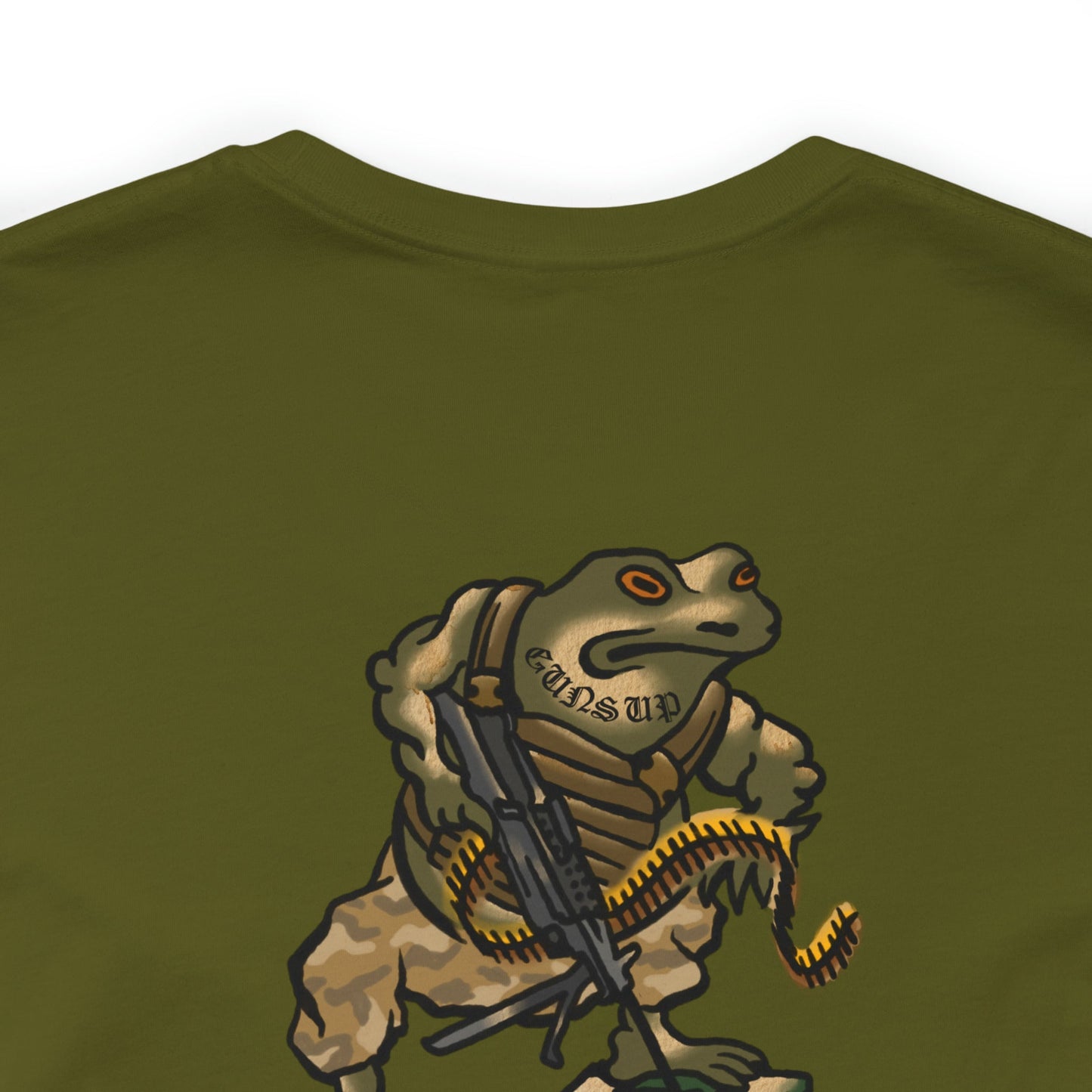 M249 SAW Frog - Back Print - Short Sleeve Tee