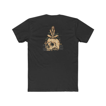 Infantry Vietnam Pin-Up On Skull - Crew Tee