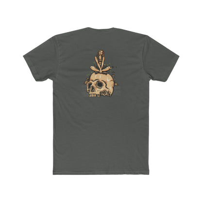 Infantry Vietnam Pin-Up On Skull - Crew Tee
