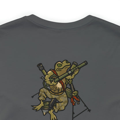 Mortar Frog - Back Print - Short Sleeve Tee