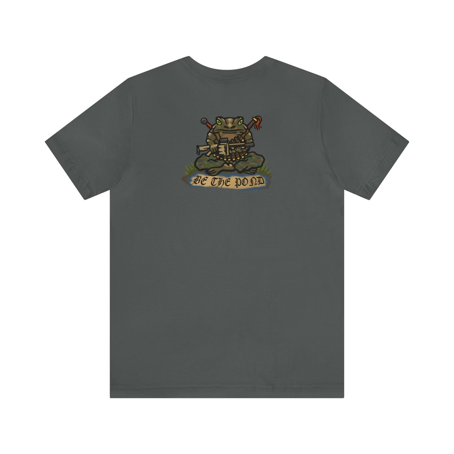 Be the Pond Frog with MK32 Grenade - Back Print - Short Sleeve Tee