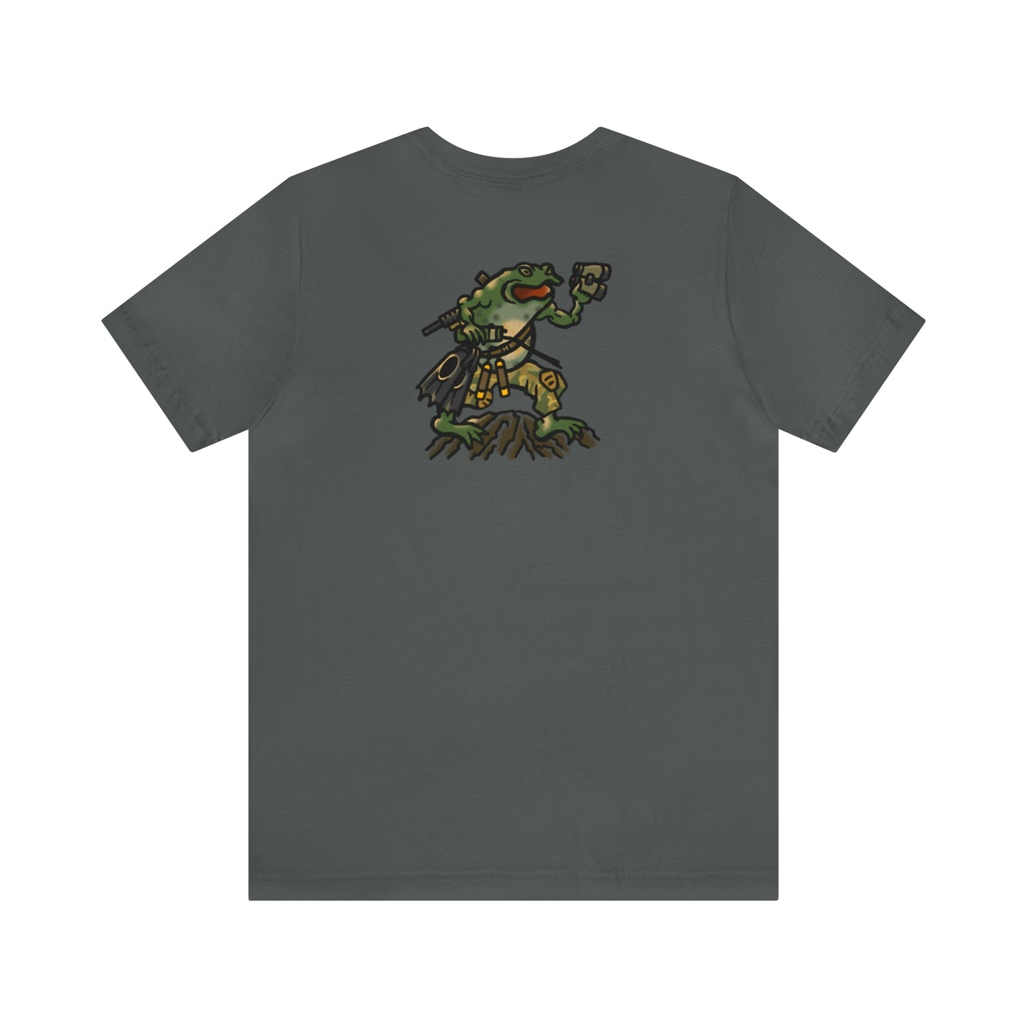 Flippers, Binoculars and Radio Frog - Back Print - Short Sleeve Tee