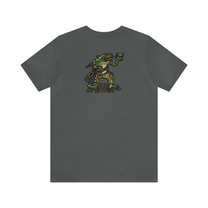 Flippers, Binoculars and Radio Frog - Back Print - Short Sleeve Tee