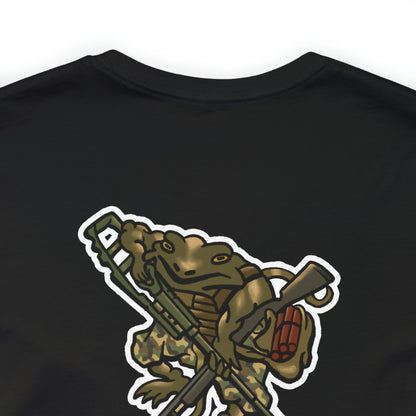 Metal Detector Shotgun Engi Frog - Back Print - Short Sleeve Tee