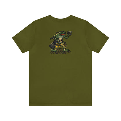 Flippers, Binoculars and Radio Frog - Back Print - Short Sleeve Tee