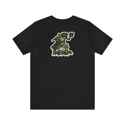 Flippers, Binoculars and Radio Frog - Back Print - Short Sleeve Tee