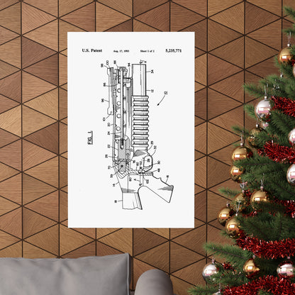 M203 Grenade Launcher Patent Drawing