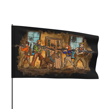 Scooby Doo and the Gang Take the Door - Flag