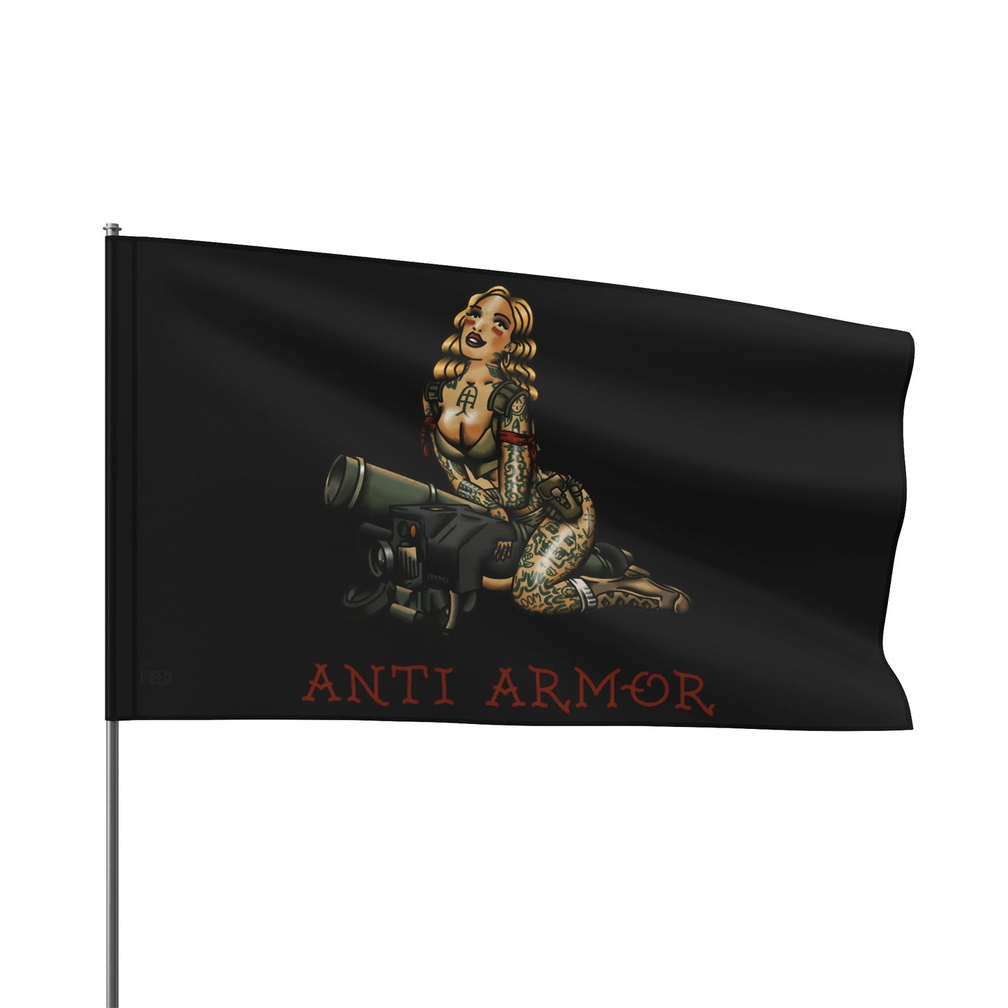 Anti Armor Pin Up - Flag