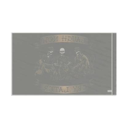 Laugh Now Cry Later Skeletons - Flag