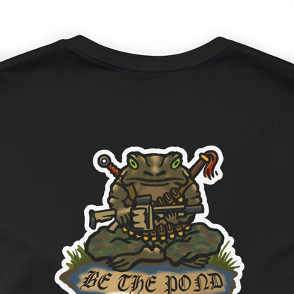 Be the Pond Frog with MK32 Grenade - Back Print - Short Sleeve Tee
