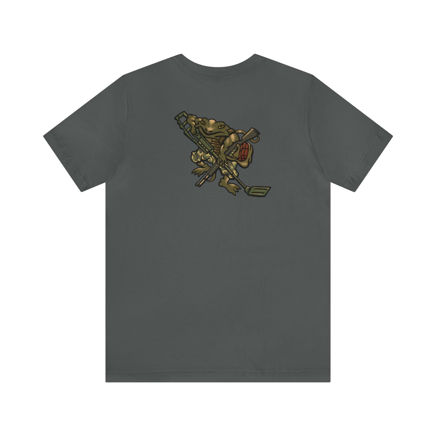 Metal Detector Shotgun Engi Frog - Back Print - Short Sleeve Tee