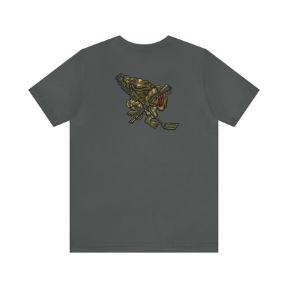 Metal Detector Shotgun Engi Frog - Back Print - Short Sleeve Tee