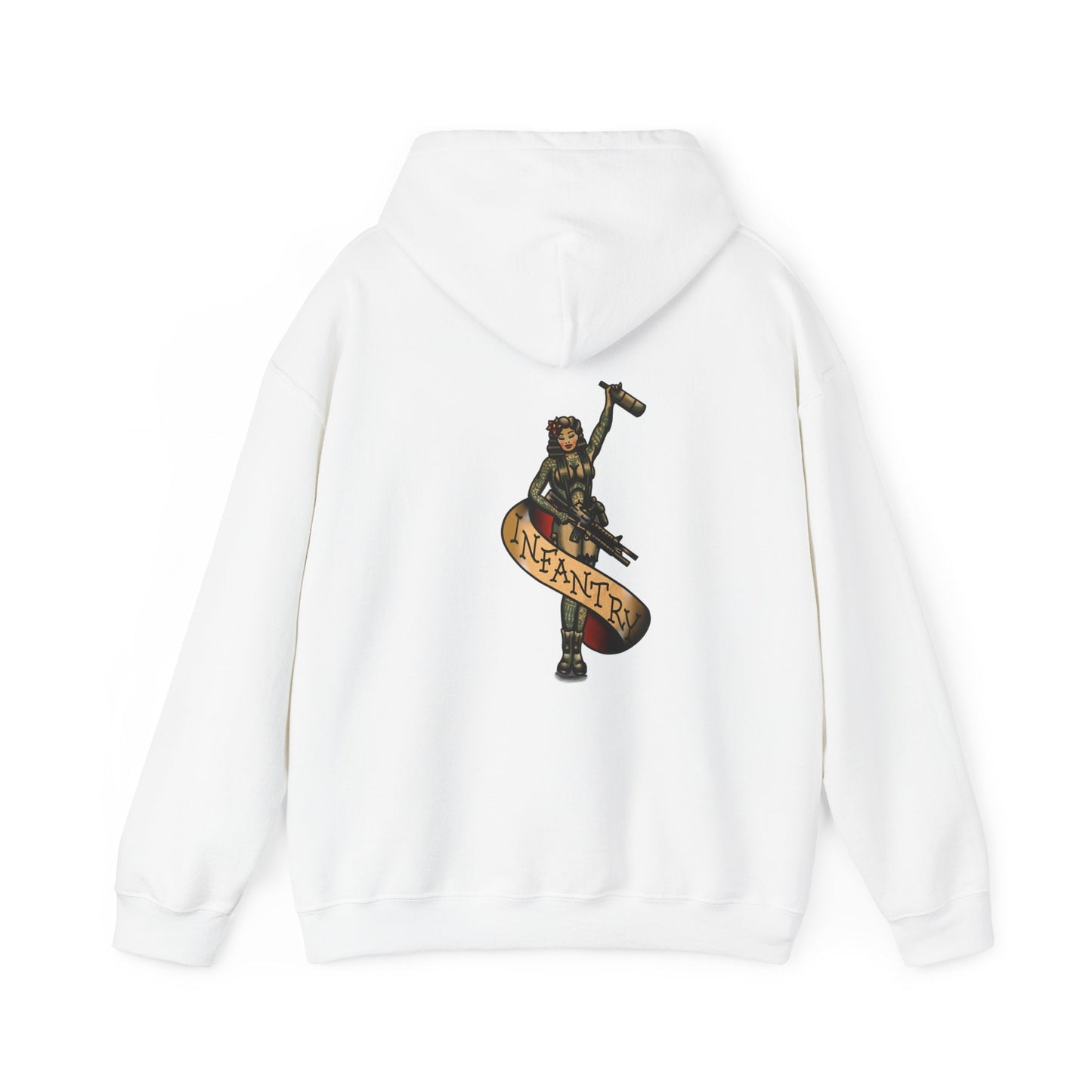 Infantry Pin-Up with M4 M203 and Bottle - Hoodie