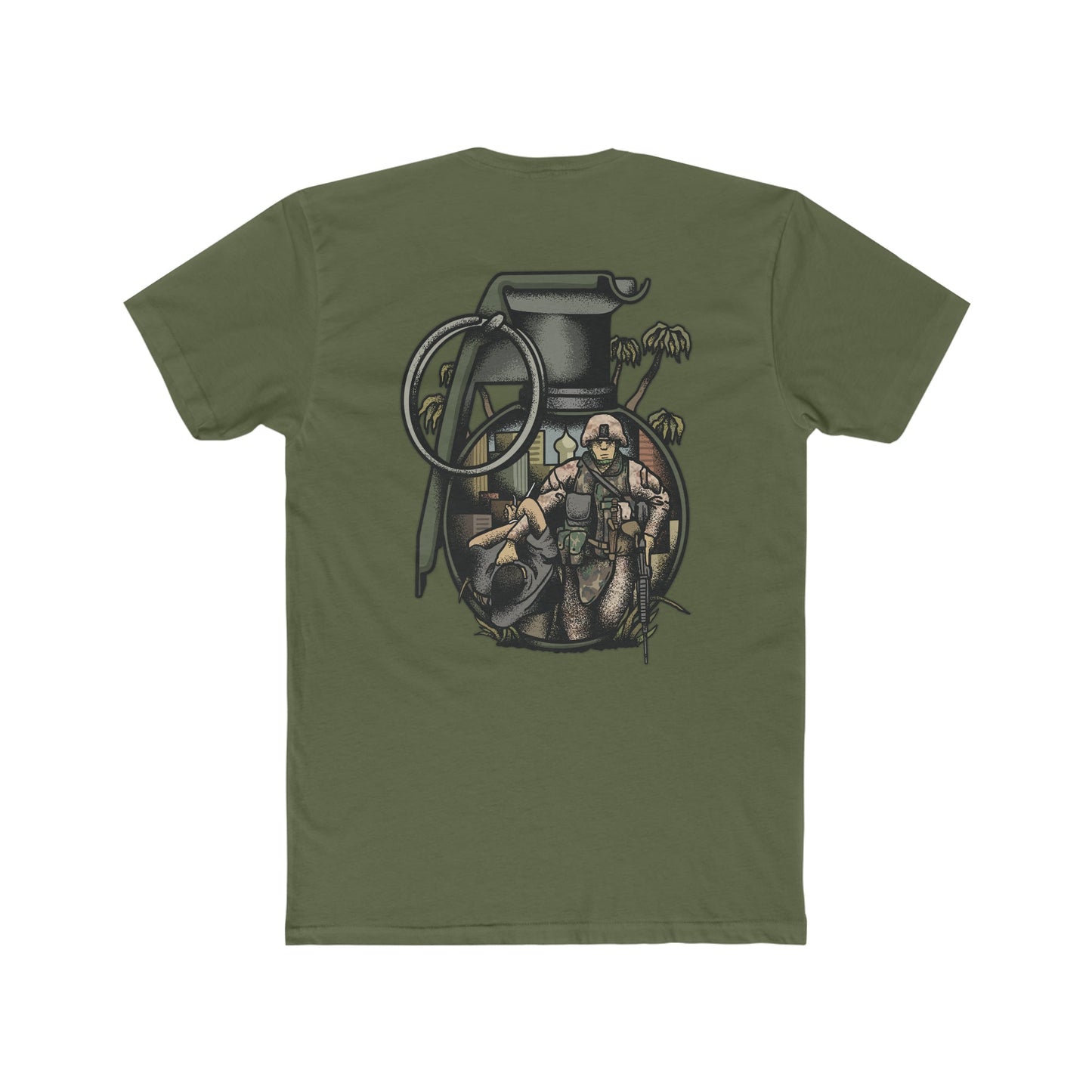 "No Better Friend, No Worse Enemy" Marine - Crew Tee