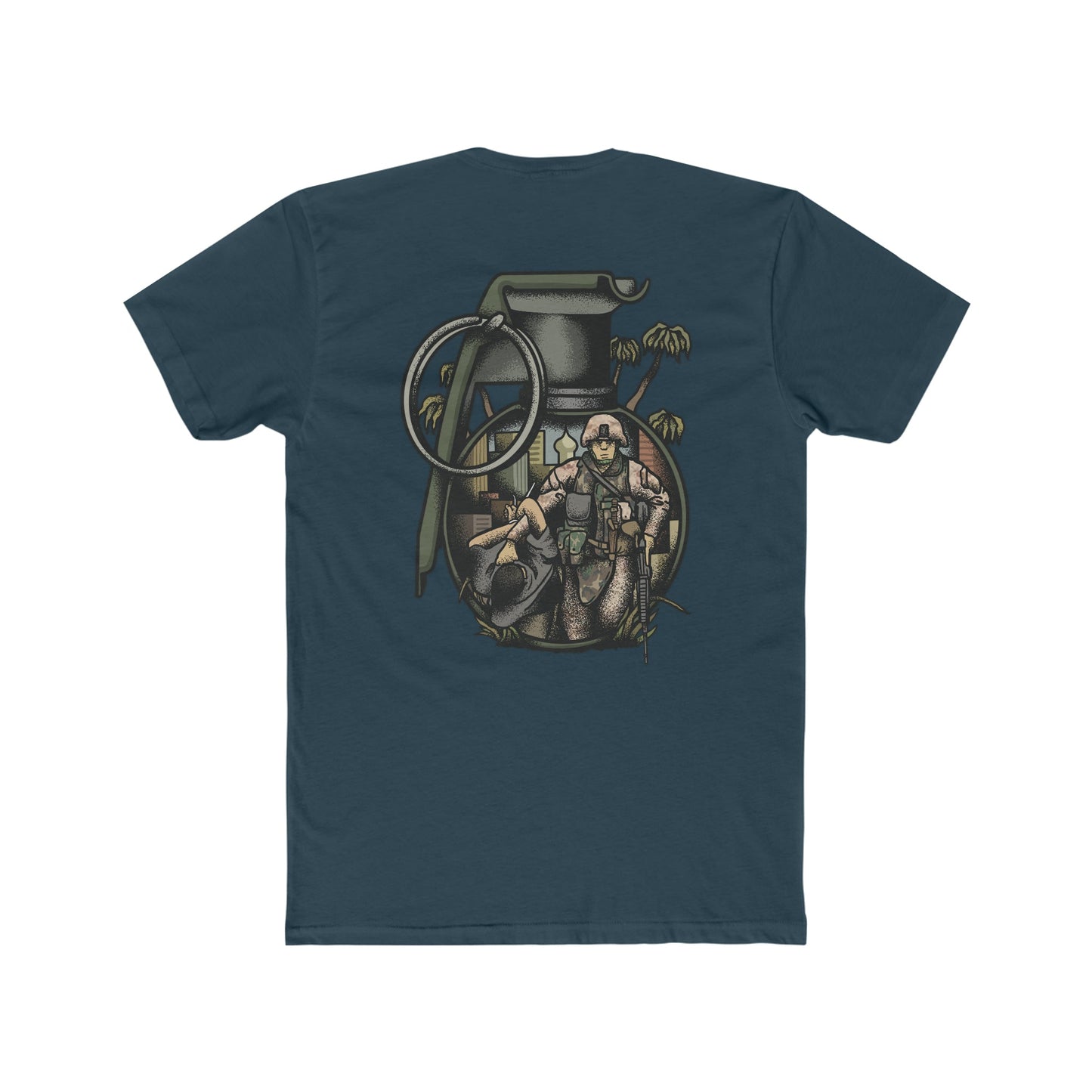 "No Better Friend, No Worse Enemy" Marine - Crew Tee