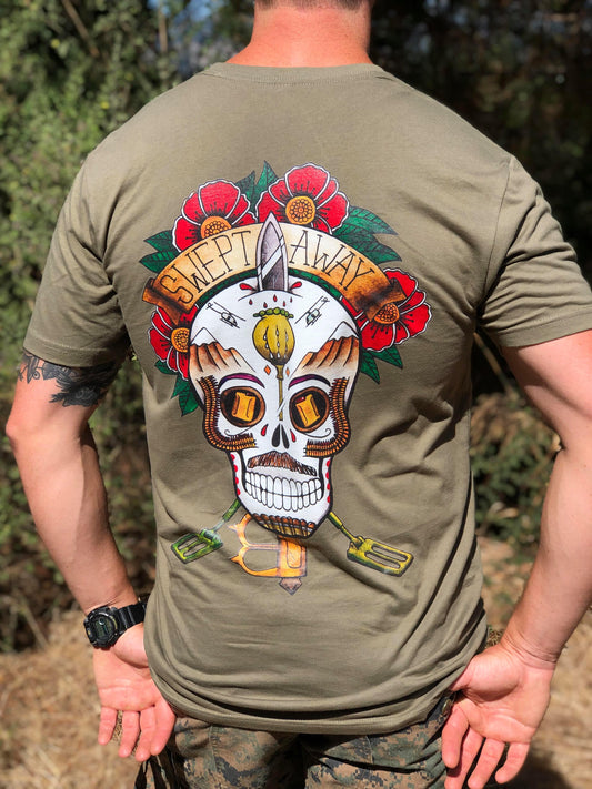Swept Away Sugar Skull - Crew Tee
